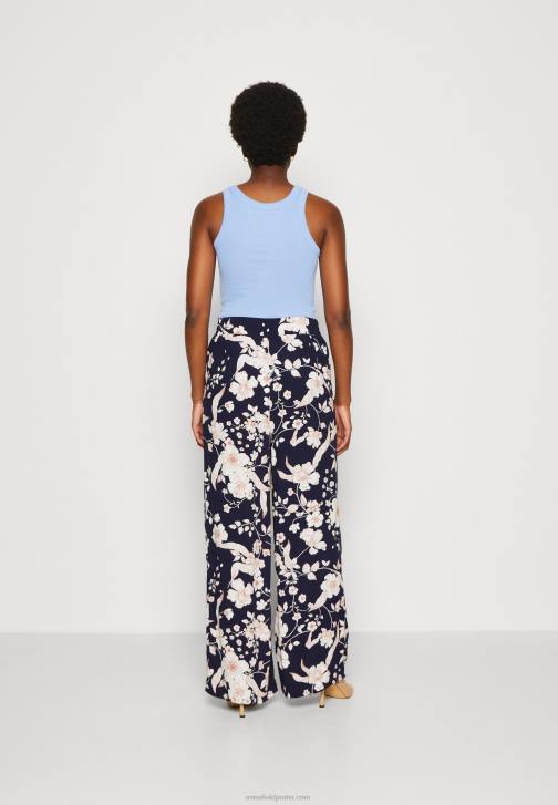 PN6V619 ženy Anna Field kalhoty černé/bílé/vícebarevné