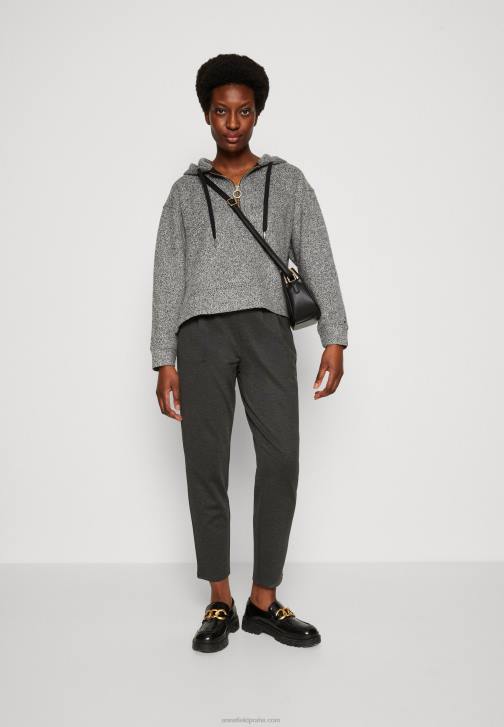 PN6V634 ženy Anna Field kalhoty tmavě šedé skvrnité