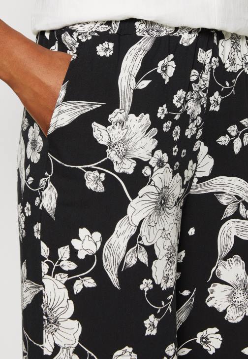 PN6V640 ženy Anna Field kalhoty černé/bílé