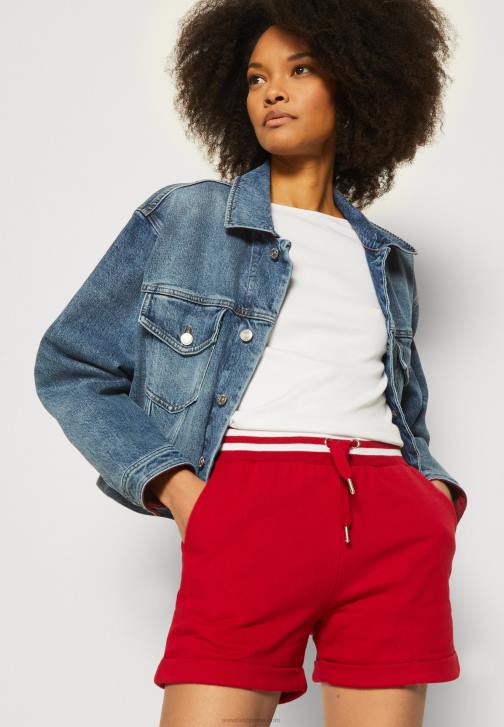 PN6V662 ženy Anna Field šortky tmavě červené