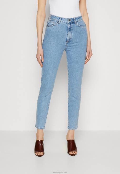 PN6V663 ženy Anna Field slim fit džíny světle modrá džínovina