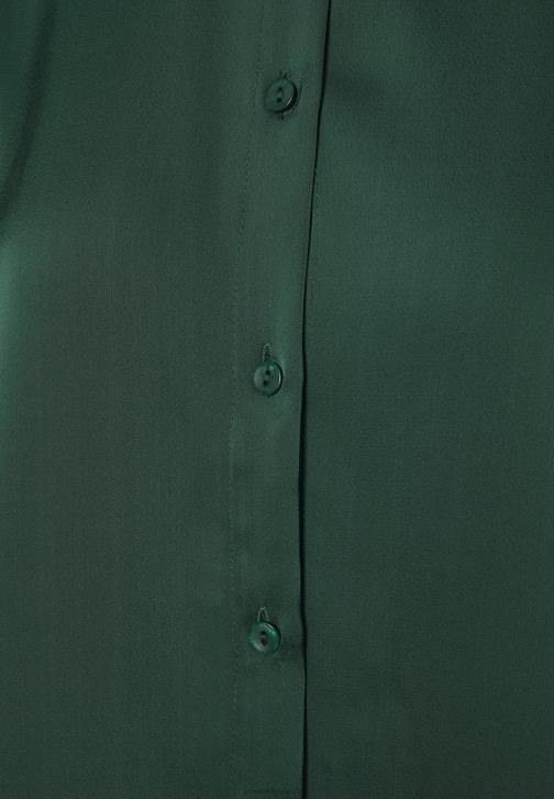 PN6V670 ženy Anna Field zelená halenka na knoflíky