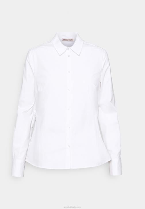 PN6V675 ženy Anna Field bílá halenka na knoflíky