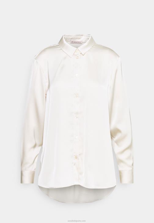 PN6V676 ženy Anna Field blůza na knoflíky béžová