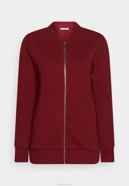 PN6V735 ženy Anna Field mikina na zip bordó