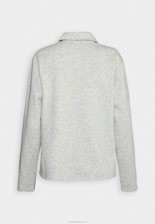 PN6V762 ženy Anna Field mikina melírovaná světle šedá