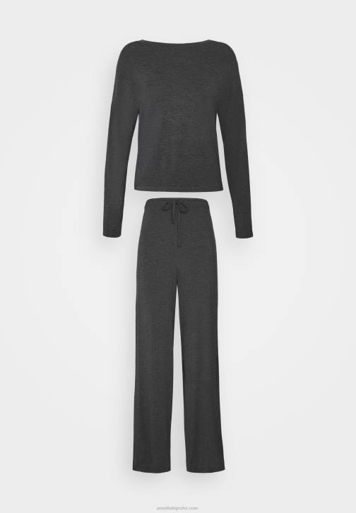 PN6V1071 ženy Anna Field pyžamový set tmavě šedý