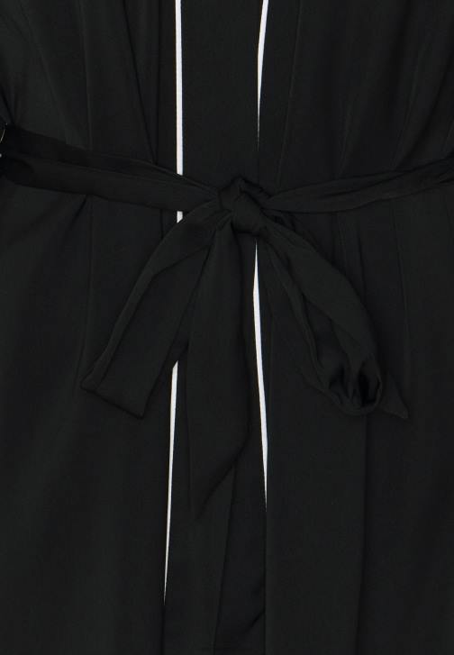 PN6V1088 ženy Anna Field saténový župan amanda župan černý