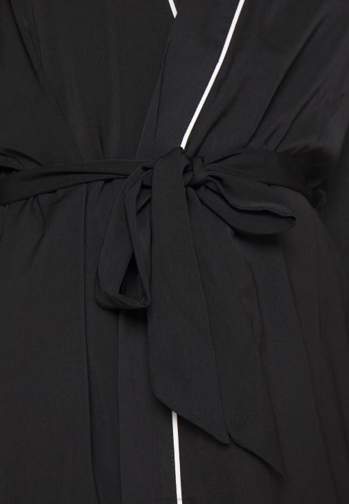 PN6V1088 ženy Anna Field saténový župan amanda župan černý