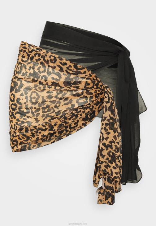 PN6V748 ženy Anna Field 2 balení plážových doplňků v černé barvě