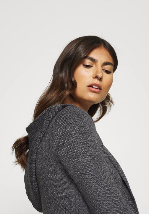 PN6V823 ženy Anna Field cardigan tmavě šedá melanž