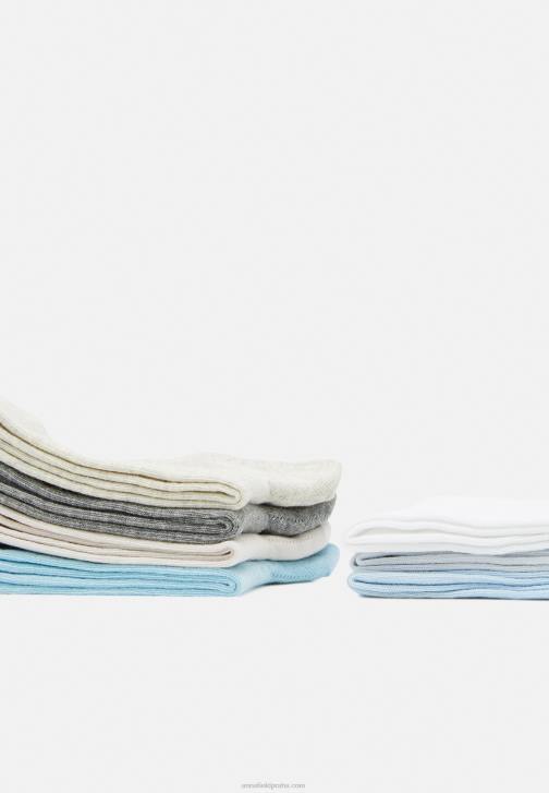 PN6V1119 ženy Anna Field 8 balení ponožek modrá/šedá