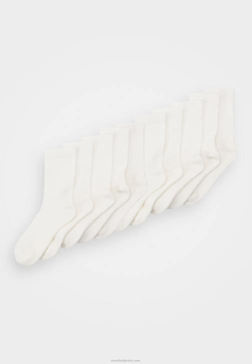PN6V1122 ženy Anna Field Balení 10 bílých ponožek