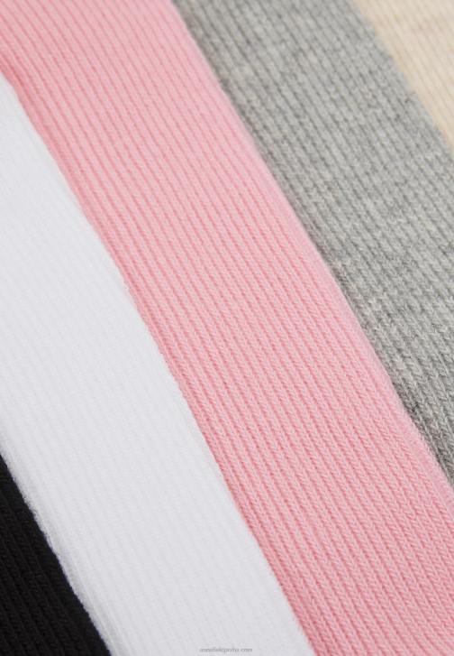 PN6V1127 ženy Anna Field 5 balení ponožek černá/bílá/šedá