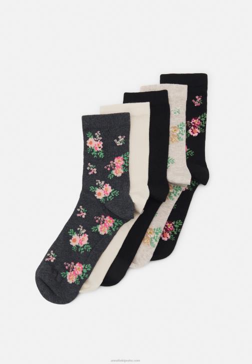 PN6V1129 ženy Anna Field ponožky černo/béžové