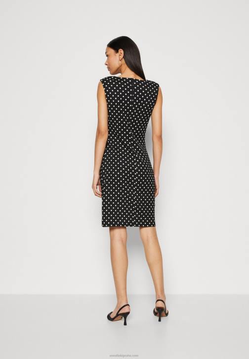 PN6V108 ženy Anna Field žerzejové šaty černo/bílé