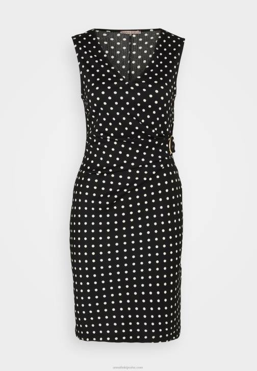 PN6V108 ženy Anna Field žerzejové šaty černo/bílé