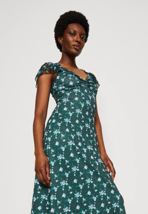 PN6V110 ženy Anna Field žerzejové šaty zelené/vícebarevné