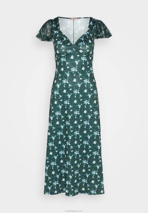 PN6V110 ženy Anna Field žerzejové šaty zelené/vícebarevné