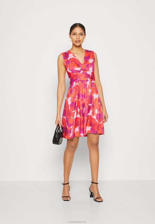 PN6V117 ženy Anna Field žerzejové šaty červená/růžová