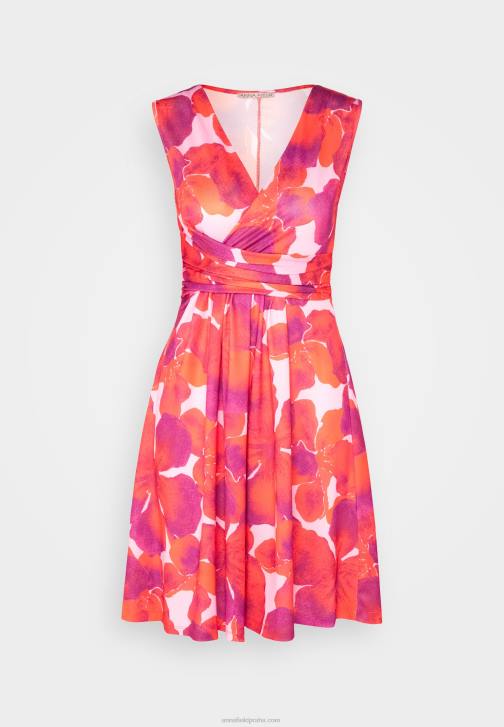 PN6V117 ženy Anna Field žerzejové šaty červená/růžová