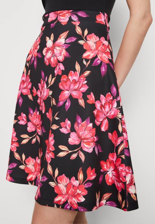 PN6V11 ženy Anna Field denní šaty černá/červená/fialová