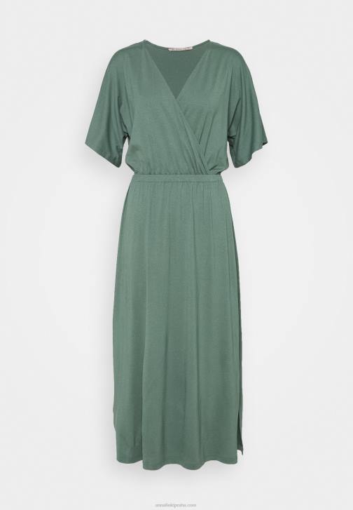 PN6V121 ženy Anna Field žerzejové šaty zelené