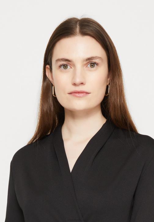 PN6V130 ženy Anna Field žerzejové šaty černo/bílé