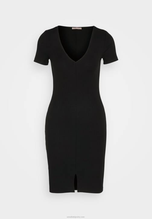 PN6V137 ženy Anna Field žerzejové šaty černé