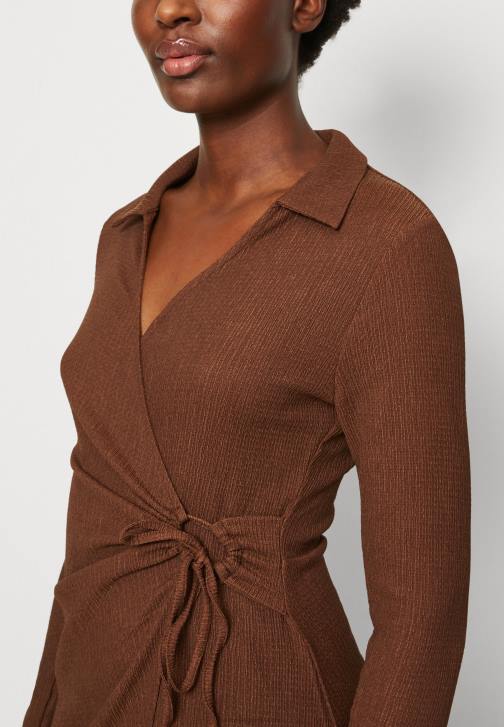 PN6V13 ženy Anna Field denní šaty tmavě hnědé