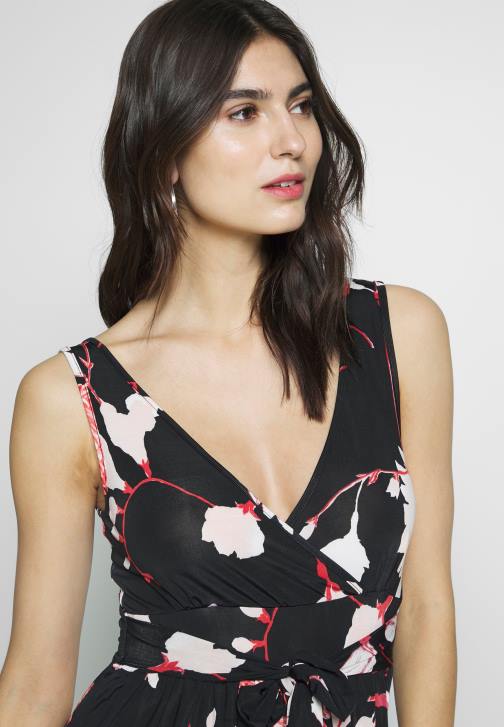 PN6V143 ženy Anna Field maxi šaty černo/růžové