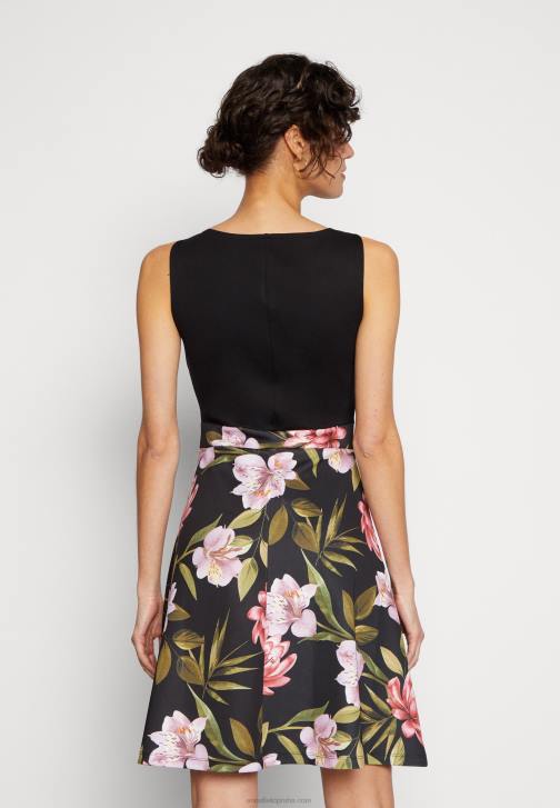 PN6V15 ženy Anna Field denní šaty černo/černo/růžové