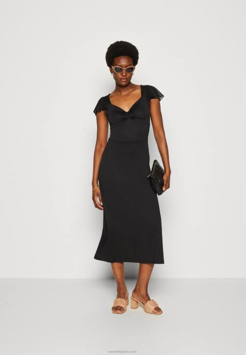 PN6V160 ženy Anna Field žerzejové šaty černé