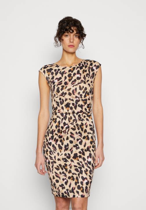 PN6V161 ženy Anna Field žerzejové šaty černé/béžové/vícebarevné