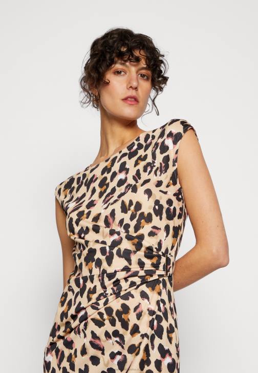 PN6V161 ženy Anna Field žerzejové šaty černé/béžové/vícebarevné