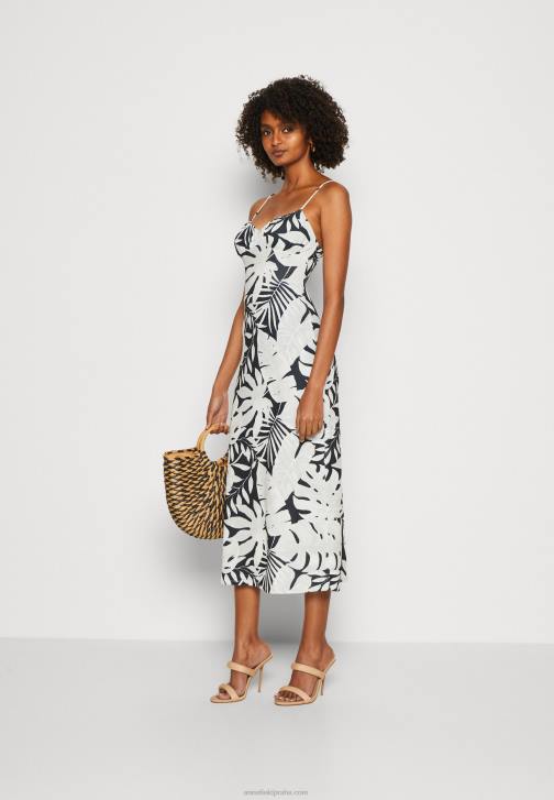 PN6V164 ženy Anna Field žerzejové šaty černo/bílé