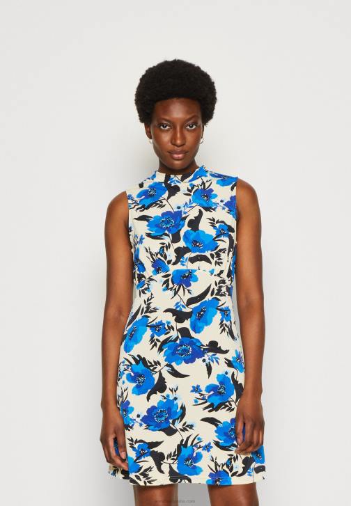 PN6V166 ženy Anna Field žerzejové bílo/modré šaty