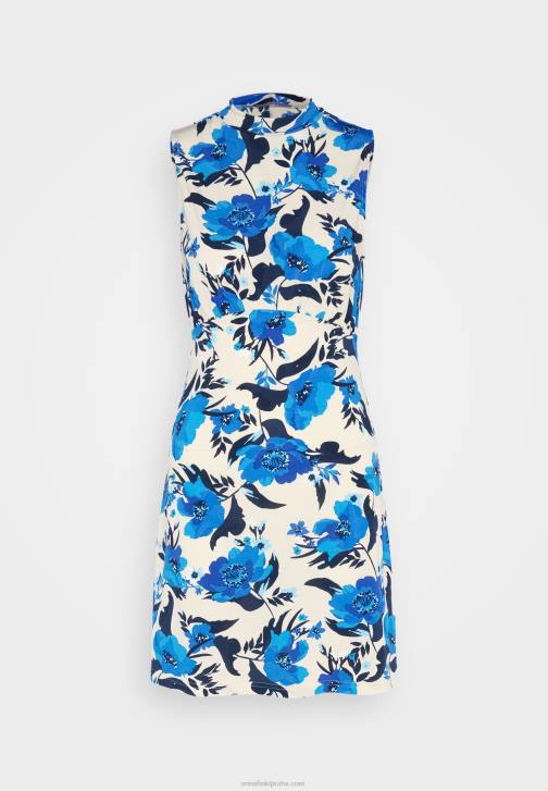 PN6V166 ženy Anna Field žerzejové bílo/modré šaty