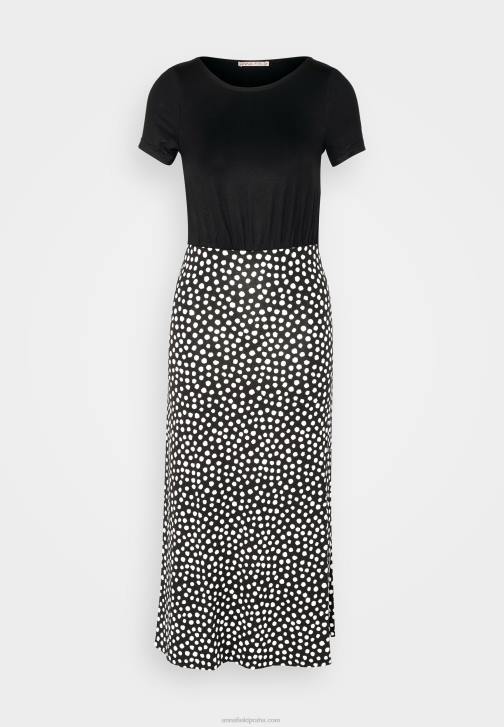 PN6V171 ženy Anna Field žerzejové šaty černo/bílé