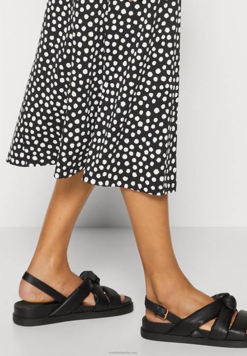 PN6V171 ženy Anna Field žerzejové šaty černo/bílé