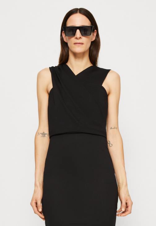 PN6V174 ženy Anna Field žerzejové šaty černé