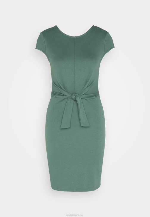 PN6V175 ženy Anna Field žerzejové šaty zelené