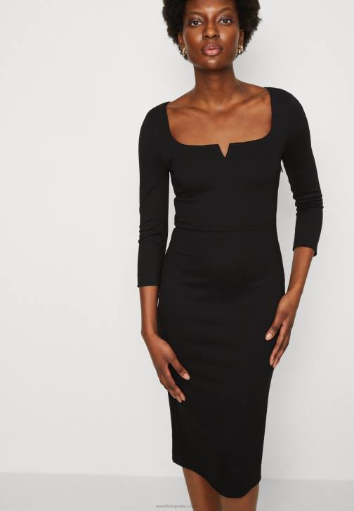 PN6V178 ženy Anna Field žerzejové šaty černé