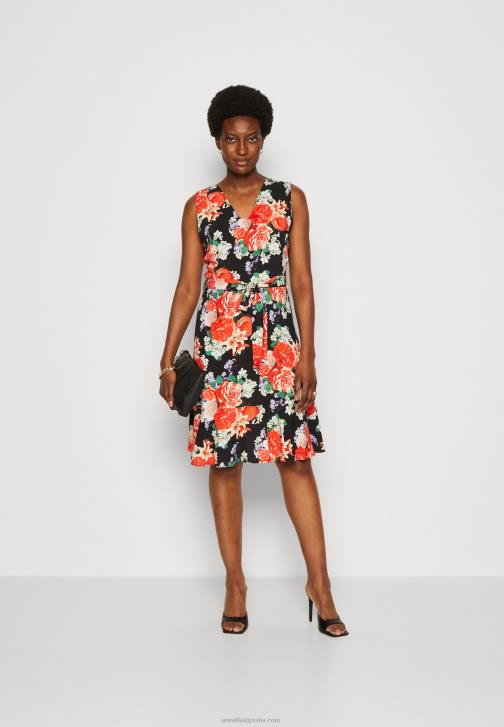 PN6V17 ženy Anna Field denní šaty černo/červené