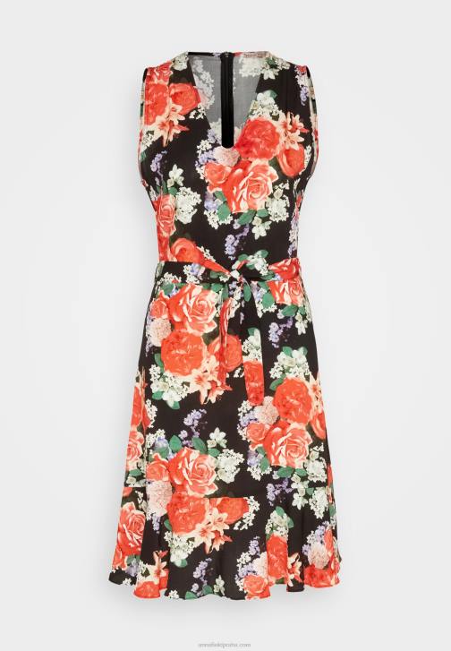 PN6V17 ženy Anna Field denní šaty černo/červené