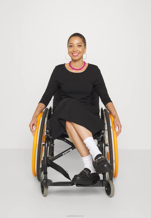 PN6V181 ženy Anna Field žerzejové šaty černé