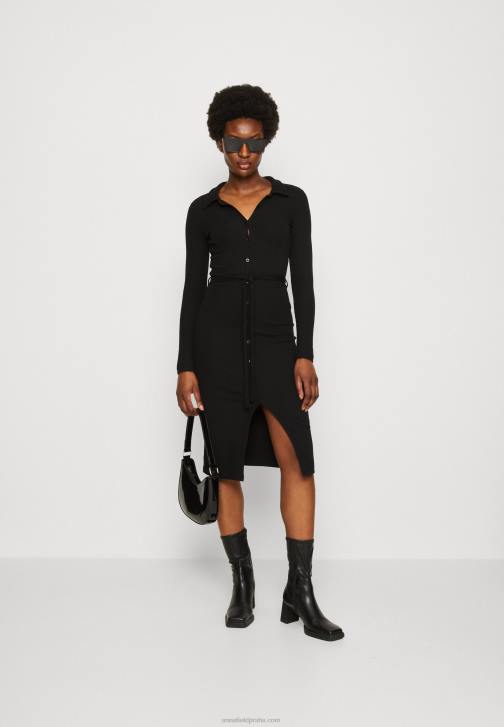 PN6V183 ženy Anna Field žerzejové šaty černé