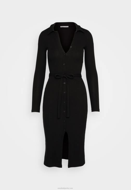 PN6V183 ženy Anna Field žerzejové šaty černé