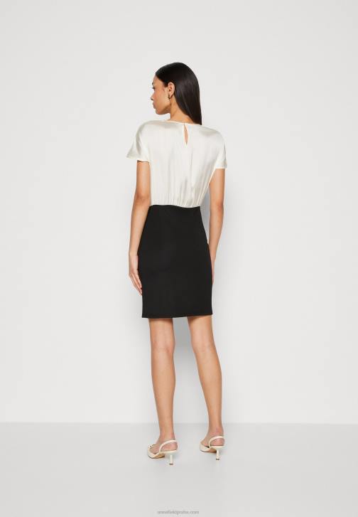 PN6V195 ženy Anna Field střídavě bílé/černé šaty