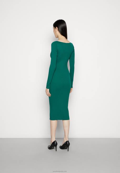 PN6V196 ženy Anna Field v ausschnitt bodycon midi strickkleid shift dress green